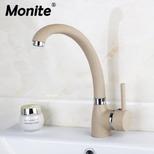 Painitng Stream Swivel Rotated Spout Bathroom Basin Sink Mixer Tap Faucet Deck Mounted Brass Hot and Cold Faucet