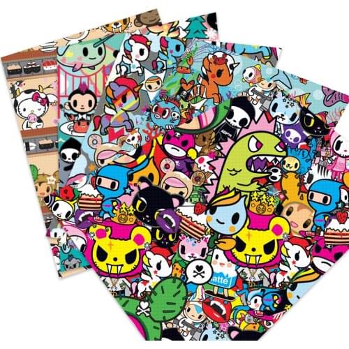 Cute Cartoon Character Animal Faux Synthetic Leather Sheets For Bows Earring Home Decor Crafts DIY Handmade Material,1Yc19551