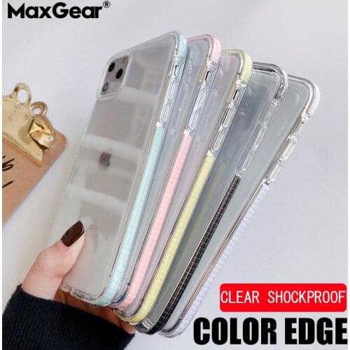 Clear Colorful Soft Silicone Case For Samsung Galaxy S20 Ultra S8 S9 S10 Plus Note 8 9 10 Lite A71 A51 A50 A70 Transparent Cover