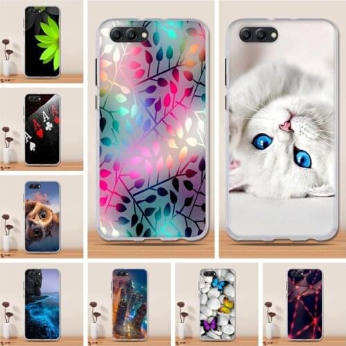 Silicone Case For Huawei Honor 10 Soft Tpu Back Phone Cover For Huawei Honor 10 Case Etui Protective Printing Coque Cat