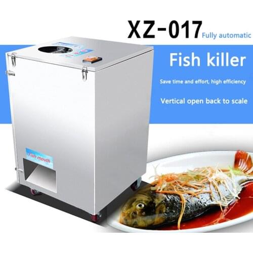 Vertical commercial killing fish machine multi-function automatic open belly/open back fish killers for restaurant/canteen 1PC