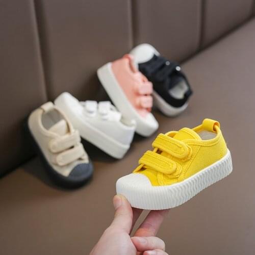 Spring Autumn Baby Boys Girls Canvas Shoes Infant Toddler Casual Shoes Soft Bottom Non-slip Student Shoes Outdoor Kids Sneaker