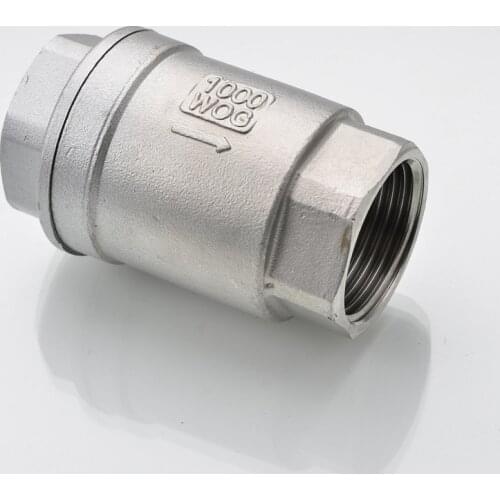High quality Stainless Steel (304) In-Line Spring Vertical Check Valve DN15-DN100 (1/2- 2 "inch) Free shipping