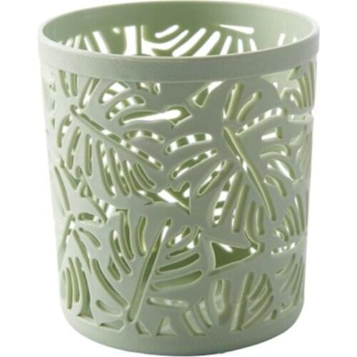 W3JD Nordic Hollow Makeup Brush Pencil Pen Holder Cylinder Stationery Storage Organizer Container Office School Supplies