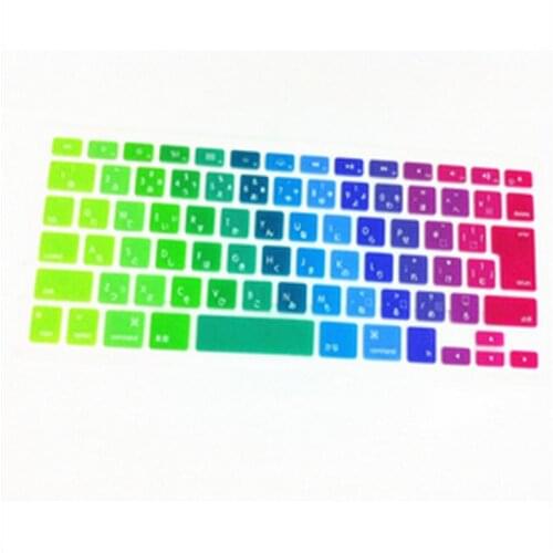 Japanese Rainow Japan jp Silicone KeyboardX100 Cover Skin Protector film membrane for MacBook Pro/retina 13" 15" 17" Air 13.3
