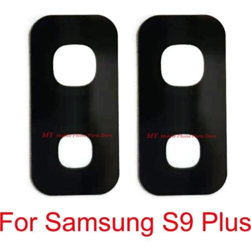 1~50 Pieces Rear Camera Back Glass Lens For Samsung Galaxy S9 Plus S9+ Back Big Main Camera Lens Glass Cover With Sticker