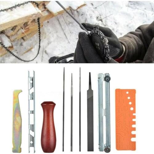 10 Pcs Chainsaw Accessories Durable Suit Chain Sharpening Tool Bag Sharpening Tool Practical Blade File