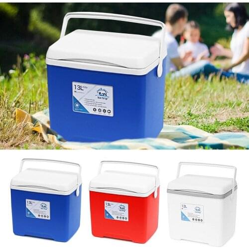 13L Cooler Outdoor Excursion Picnic Box Outdoor Incubator Portable Food Storage Box Car Cold Ice Fishing Box For Camping Picnics