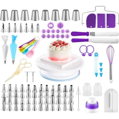 135 Pieces Cake Decorating Sets Baking Tools Turntable Cake Mold Piping nozzle Piping Bag Bakeware Kitchen Gadgets