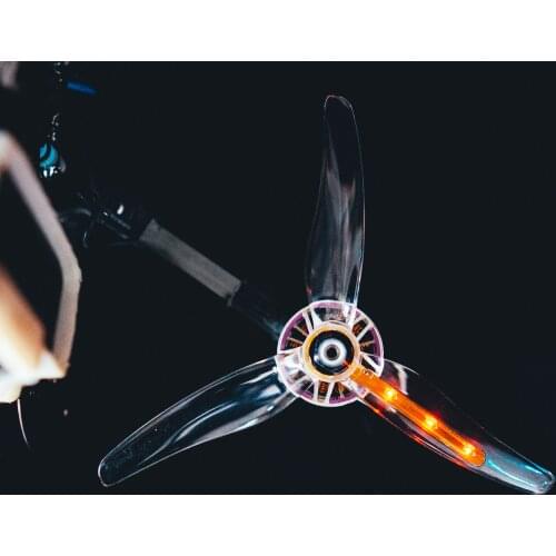 51433L 3 Blade Led Propeller Suit Gemfan Starlight Moonlight Two Three Lamps LED Set for FPV Racing Quadcopter RC Drone 2 Pairs