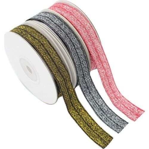 34 Colors 50 Yards Foldover Shiny Elastic Band 15mm 5/8" Solid Color Hair Band Headwear Handmade Garment Sewing Trim DIY Craft