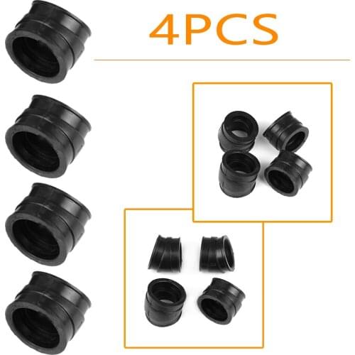 4PCS Motorcycle Carburetor Intake Manifold Adapter Joint Boots Set For HONDA CB750K/ CB750C Custom/ CB750F Super Sport 1980-1982