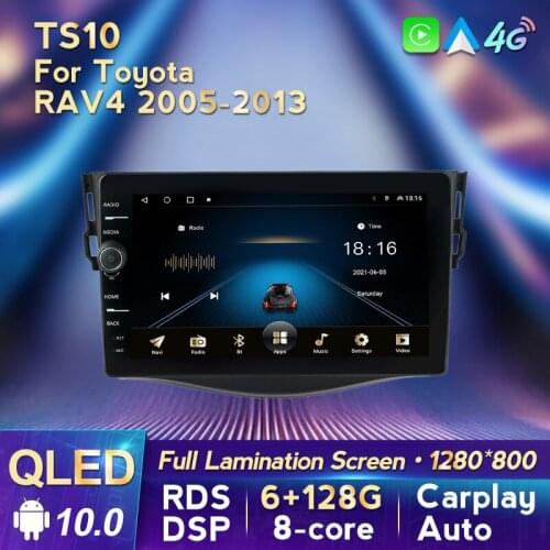 QLED Android 10 RDS Octa Core DSP IPS For Toyota RAV4 RAV 4 2005 - 2013 Car Radio Multimedia Video Player Navigation GPS