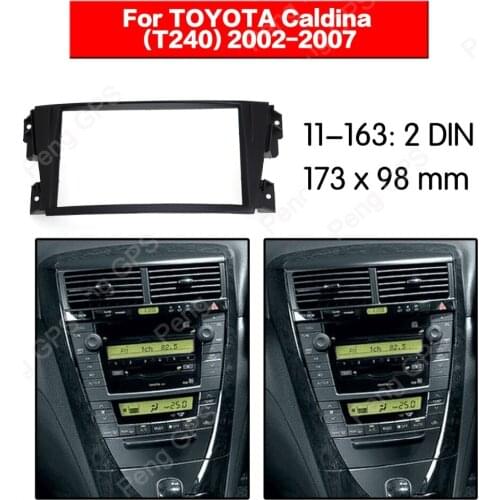 2 DIN Car Radio stereo Fitting installation adapter fascia For TOYOTA Caldina (T240) 2002-2007 Stereo Frame Fascias DVD Trim