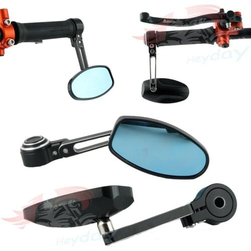 Motorcycle 7/8"" 22mm handle bar Rearview Side Mirror Bar End Mirror For APRILIA SR50R RS125 RSV4 Tuono V4 1100 Mana 850 MXV 450