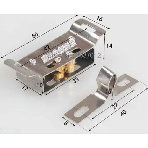 Stainless steel beads. The old cupboard door touch beads