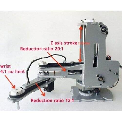 Four Axis Robot Arm 4 DOF Mechamincal Manipulator Clamp Teaching Robotic Model Experimental Eduational Platform DIY For Arduino