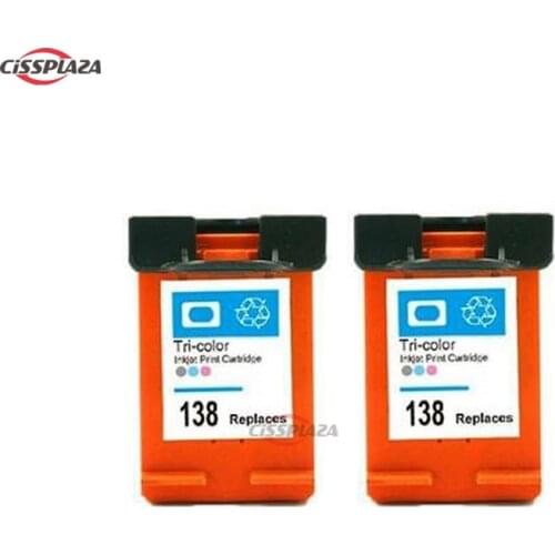 CISSPLAZA 2X compatible For HP 138 C9369H Ink Cartridge replacement for HP DJ460 6840 5740 PCS 2570 2600 7800 8000 printer