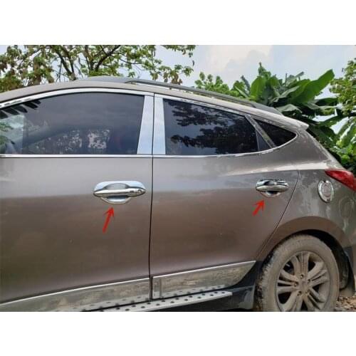 For Hyundai IX35 2010-2017 High-quality ABS Chrome door bowl handle decorative stickers anti-scratch protection car styling