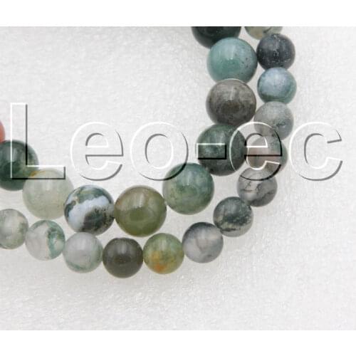 Natural Selectable Size 6mm 8mm round Multicolor Indian Agates Loose Strand For Jewelry Making 15" V1302