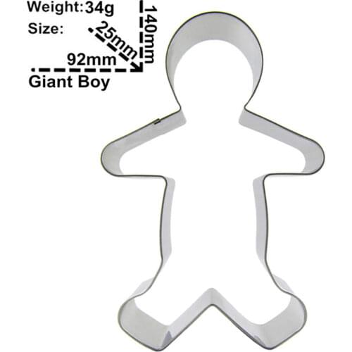 Giant Boy shaped biscuit cutting molds, baking tools, cake decorating soft candy tools