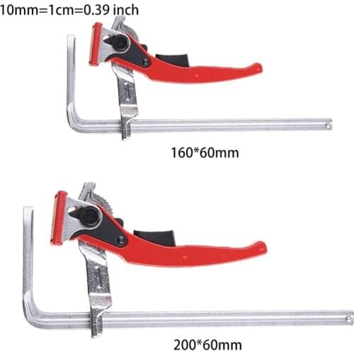 Functional Steel Bench Clamp Carpentry Tools Layout Vise Tool 7.9”/6.3” Inch Quick-release Toggle F-Shape Clamps