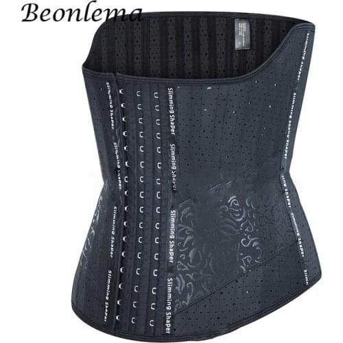 25 Steel Bones Waist Trainer Tummy Shaper Plus Size Shapewear Breasted Underwear Jacquard Body Shaper Women Slimming Lose Weight