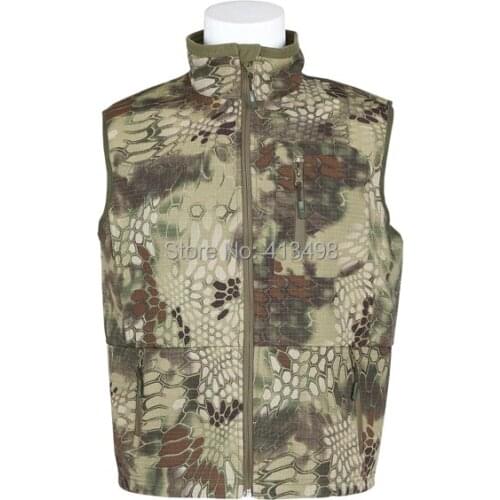 Men Kryptek Camo Outdoor vest/ Anti-wind waterproof hunting waistcoat Free shipping