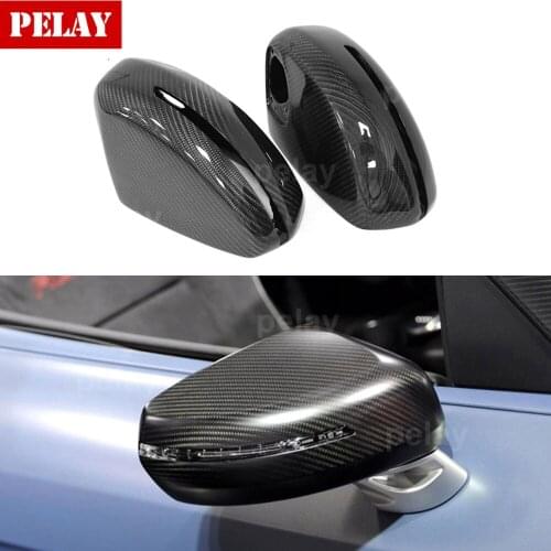 Carbon Fiber Rear View Mirror Cover For Audi R8 TT Car Styling Rearview Mirror Sticker For Audi R8 TT TTS 8N MK1 MK2 8J 2008UP