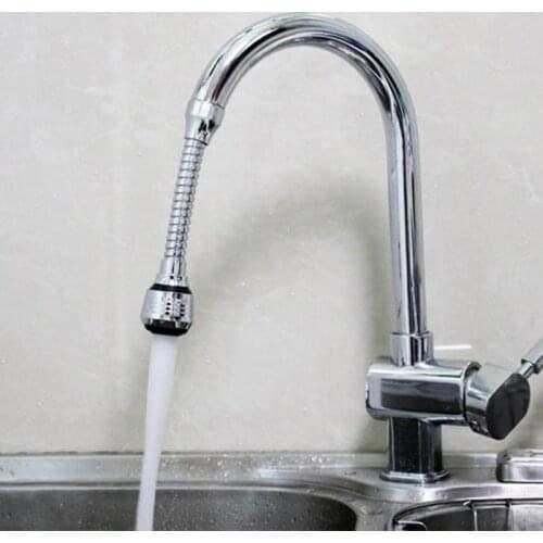 New 360° Rotatable Stainless Steel Faucet Bubbler Aerator Shower Lengthener Faucet Filter Kitchen Bathroom Hardware Accessories