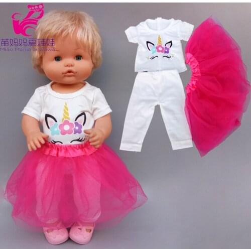 For 40cm Nenuco doll clothes tutu dress Ropa y su Hermanita 16 inch babies doll outwear set