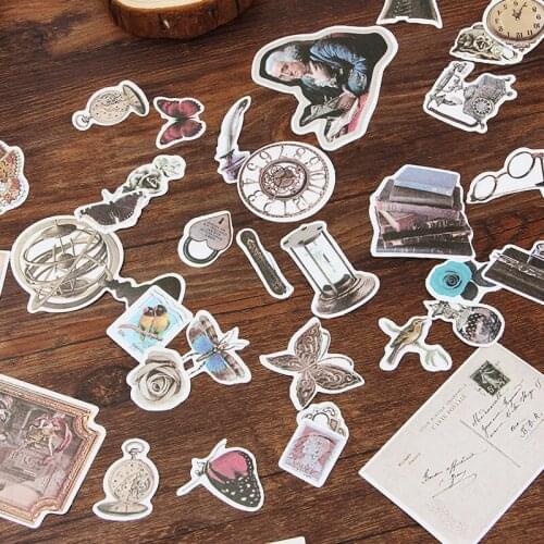 One Pack Retro Middle Ages Decorative Sticker Set Diary Album Label Stickers Diy Stationery Stickers Gift Diary Deco Pack