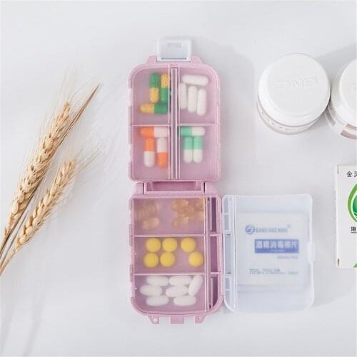 Portable 10 Grids Travel Pill Storage Box Holder Weekly Medicine Storage Organizer Medicine Box Independent Lattice Pill Case