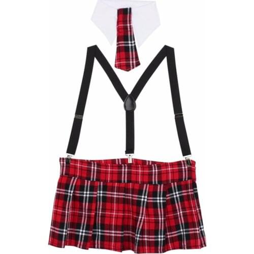 Sexy Lingerie Hot Women Tie+England Plaid Skirt Cosplay Sexy Student Uniform Role play Erotic Underwear Lenceria Sexy Costumes