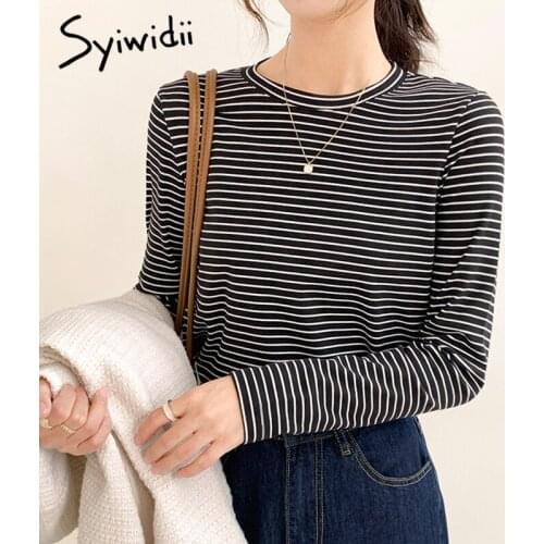 Женские базовые футболки Syiwidii China At AliExpress