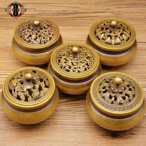 Home decorator Ornaments Artc Rifts Figurines Decotion Bronze Incense Burner Articles Crafts Decoration 4/2 hours