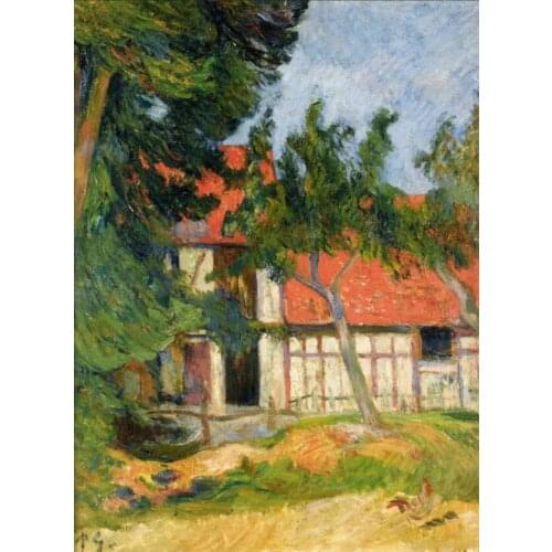 High quality Oil painting Canvas Reproductions Stabble near Dieppe (1885) by Paul Gauguin hand painted