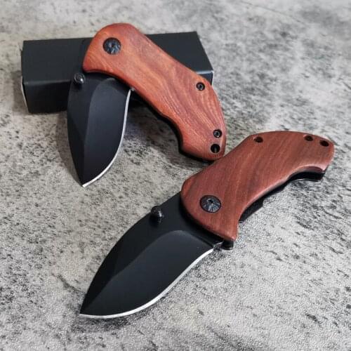 High Quality Damascus Camping Hunting Knife Folding Blade High Hardness Sharp Jackknife Outdoors Tools Survival Pocket Knives