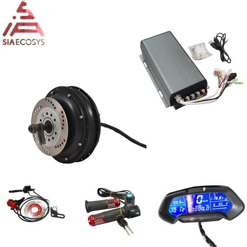 High power QS 205 3kw V3 72V E-Scooter Spoke Hub Motor Conversion Kits