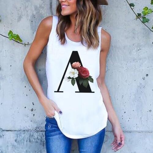 Summer Fashion Female Casual Loose Elegant Harajuku Cartoon Print O-Neck Tank Tops Sleeveless Women Tee Shirt Tops Streetwear