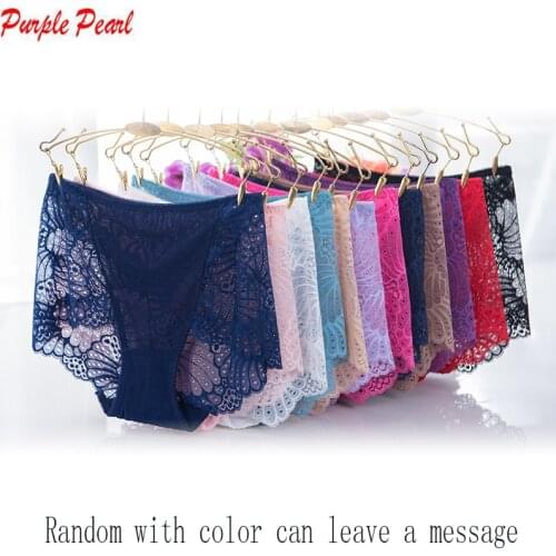 KJA54 Hot Sale Women Brand Underwear Panties Womens High Waist Intimates Underpants Ladies Sexy Lingerie Full Lace Briefs