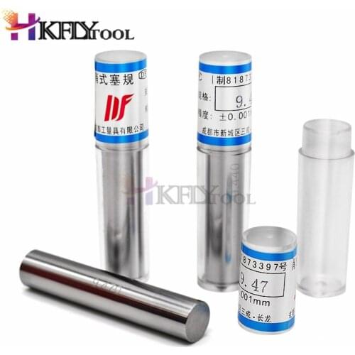 1mm,2mm,3mm,4mm,5mm,6mm,7mm,8mm,9mm,10mm Range 10Pcs Precision Pin Gauge,Smooth Plug Gauge Hole Gauge