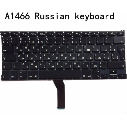 100% New Keyboard For Air A1369 A1466 MC965 MC966 MC503 MD504 RU laptop keyboard
