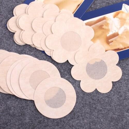 20/10pcs Invisible Stick On Bra Strapless Backless Bra Pad Cleavage Enhance Nipple Stickers Pasties Nipple Cover Breast Petals