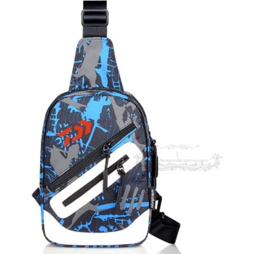 2019 Daiwa Canvas Fishing Bag Multifunctional Fishing Tool Storage Bag Outdoor Waist Shoulder Bag Case Reel Lure Carrier Storage