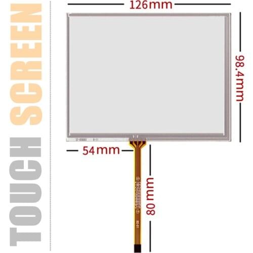 Skylarpu New 5.6 Inch 4 Wire Resistive Touch Screen for INNOLUX AT056TN52 Screen touch panel Glass Panel Digitizer Free shipping