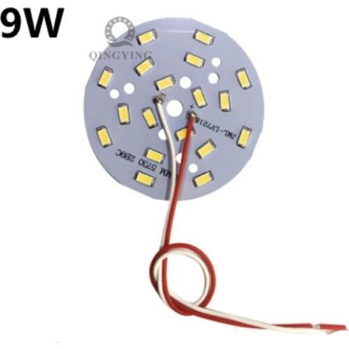 9W 65mm SMD Brightness SMD Light Board Led Lamp Panel welded 20cm wire led pcb SMD 5730 lamp source For pendant crystal lamp
