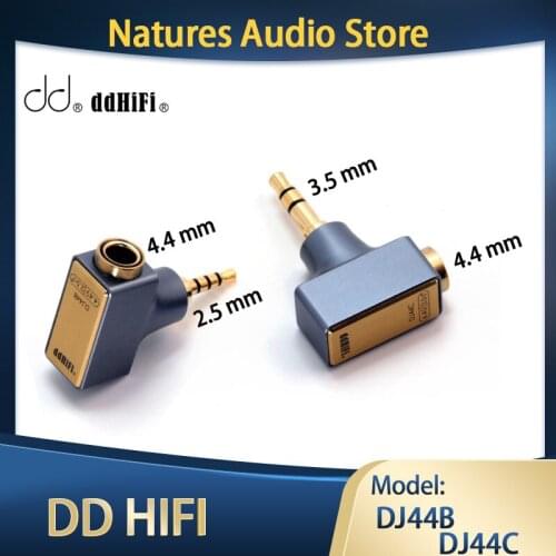 DD ddHiFi All New DJ44B / DJ44C Mark II, 4.4mm Female to 2.5mm / 3.5mm Male Headphone Adapter for Your DAP / DAC / Amplifier