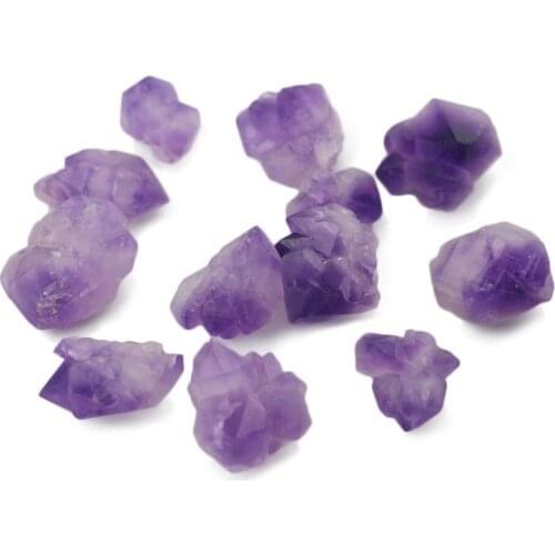 Amethyst stone crystal cluster quartz mineral point gemstones natural reiki healing cristais para artesanato piedras decorativas