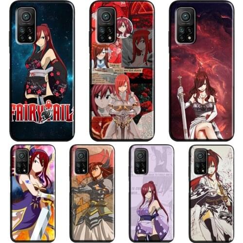 Erza Fairy Tail For Xiaomi Mi 10T 9T Pro 9 10 Lite Mi 11 Lite Ultra Case For POCO X3 Pro M3 F1 F2 F3 Cover